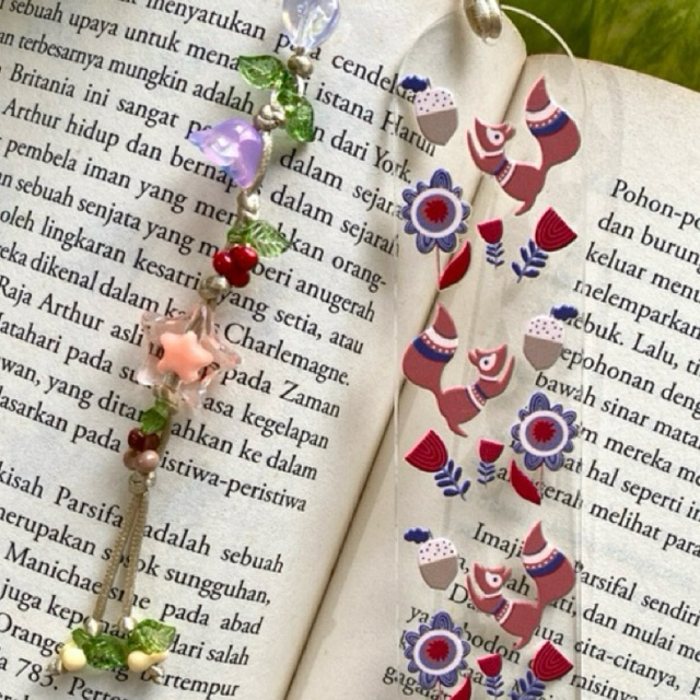 

Acrylic Bookmark - Pembatas Buku Akrilik desain unik (uk. 3cmx15cm)