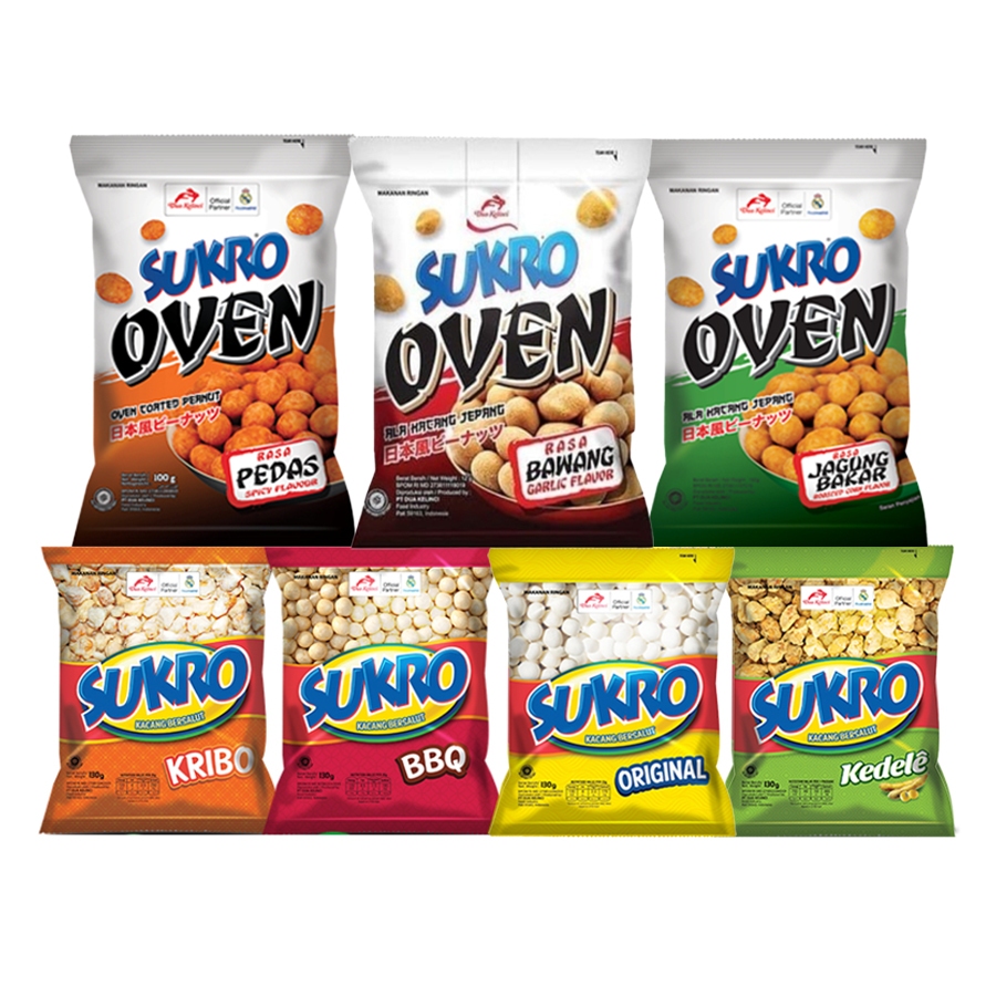 

Sukro Dua Kelinci Original 100gr | Kacang Atom Bersalut Cemilan Halal Snack