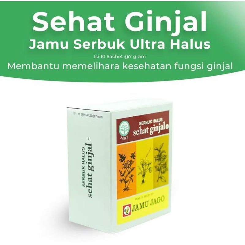 

sehat ginjal serbuk jamu jago isi 10 pcs