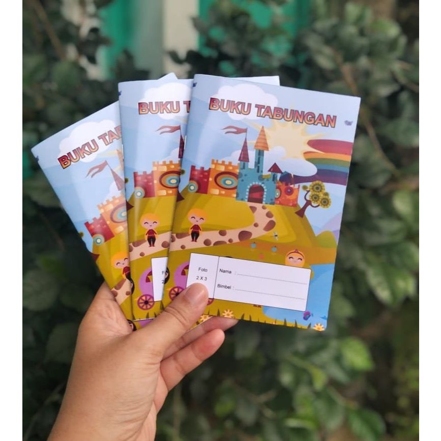 

COD TERMURAH CETAK BUKU TABUNGAN ANAK SEKOLAH TK & PAUD UNTUK UMUM BISA TEMA YG ADA & BISA COSTUM