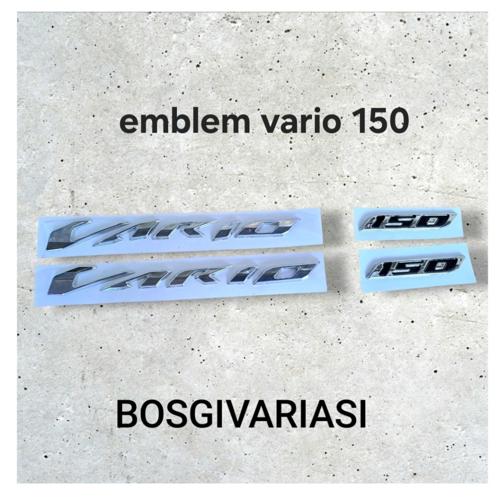 Emblem honda vario 150 timbul / emblem logo vario 150 3D timbul / emblem vario new fulset / emblem v