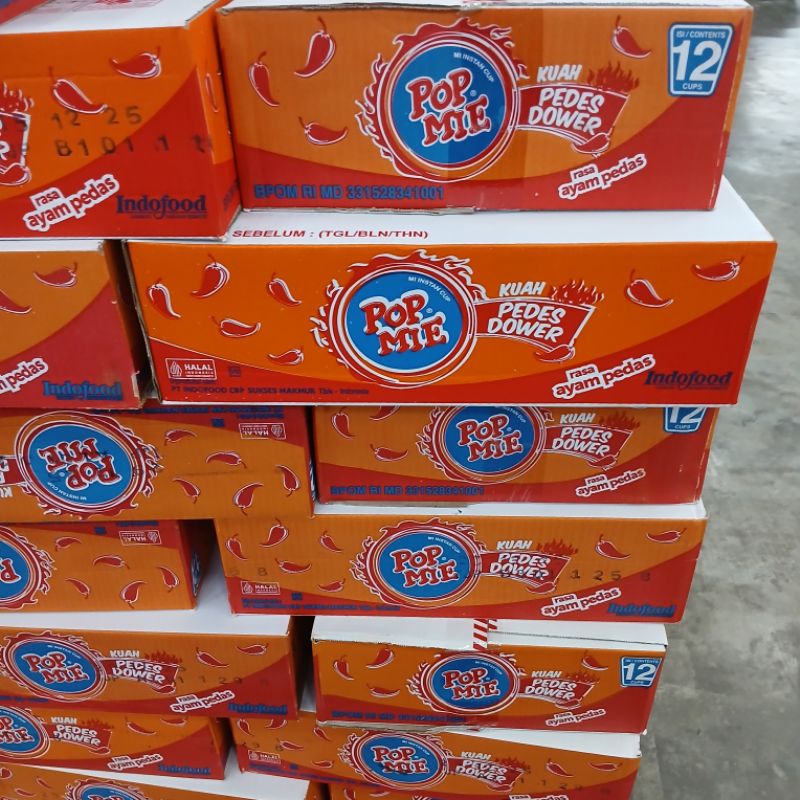 

Pop Mie Kuah Pedes Dower Rasa Ayam Pedas 1Dus | 12 Cups