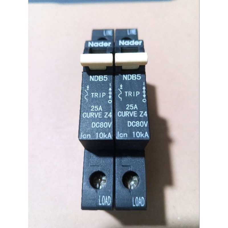 MCB DC Nader 1P 25A DC.