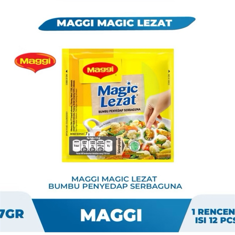 

( Renteng ) MAGGI MAGIC LEZAT Bumbu Penyedap Serbaguna isi 12pcs