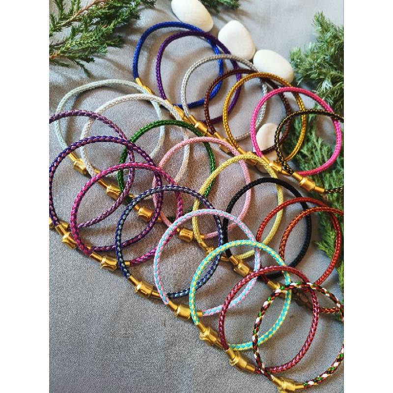 Gelang Kawat Anti Air Waterproof - Gelang Kawat Kancing - Gelang Tali Kawat Pria Wanita