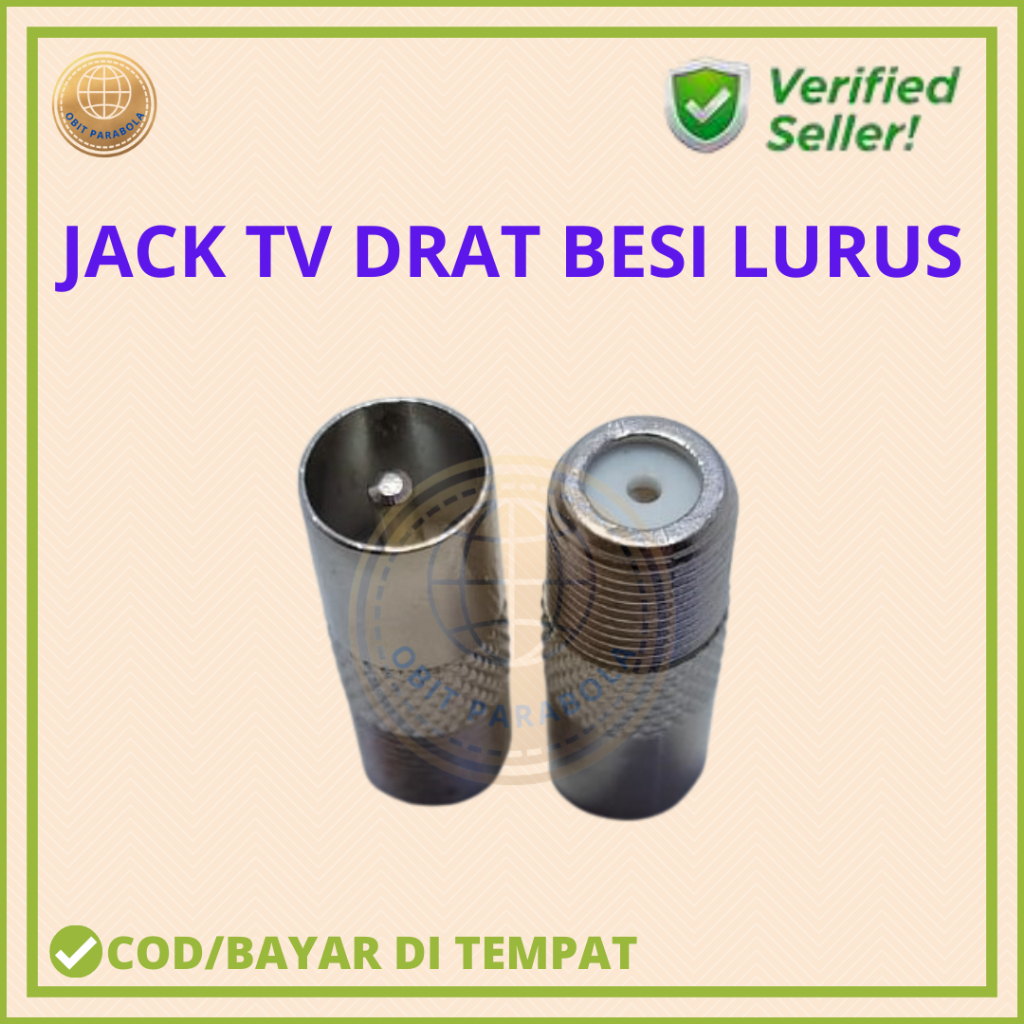 JACK ANTENA TV DRAT LURUS SAMBUNGAN KABEL UNTUK STB