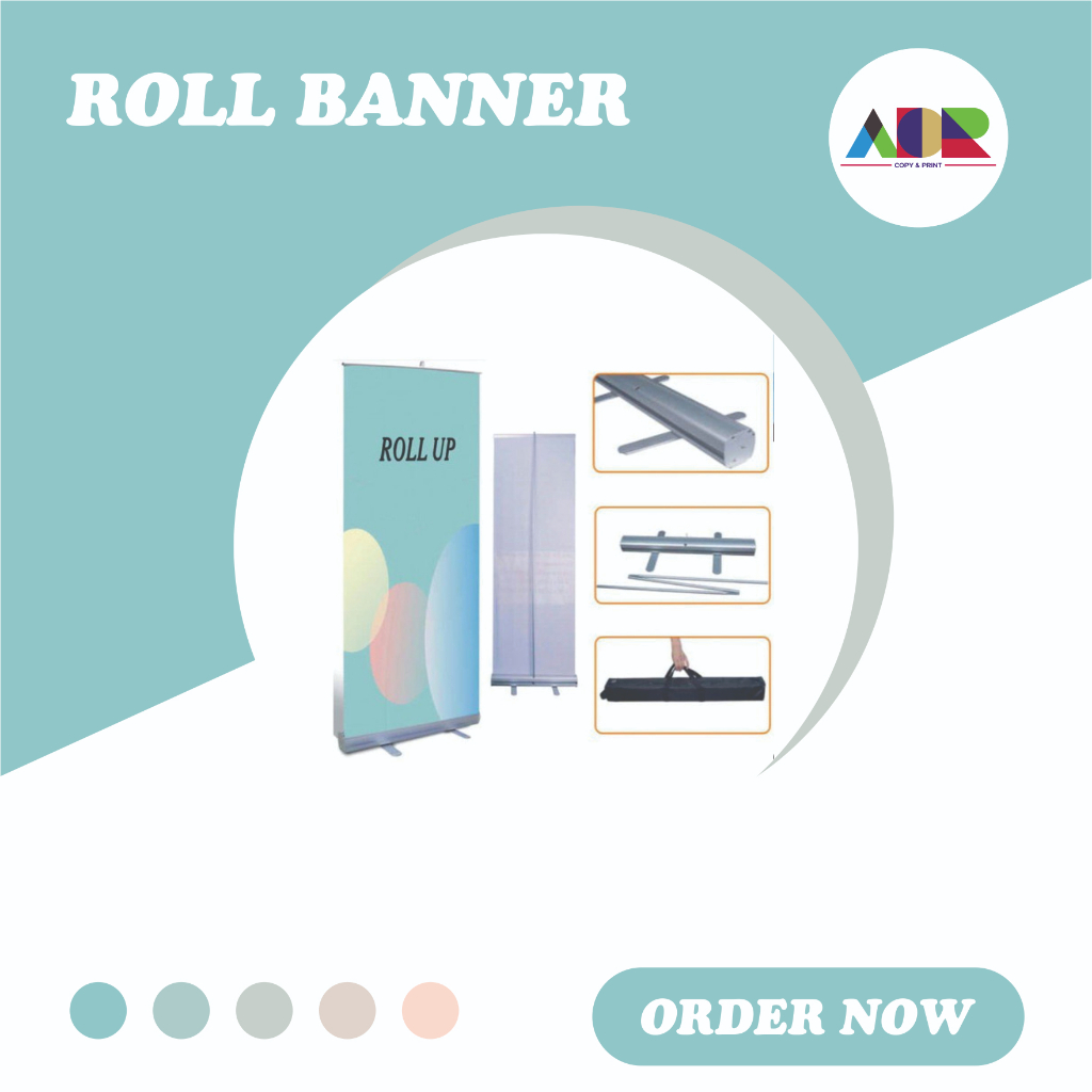 Cetak Roll  Banner Murah | Print Roll Banner 60 x 160 | Roll Banner 85 x 200 | X Banner Custom | Rol