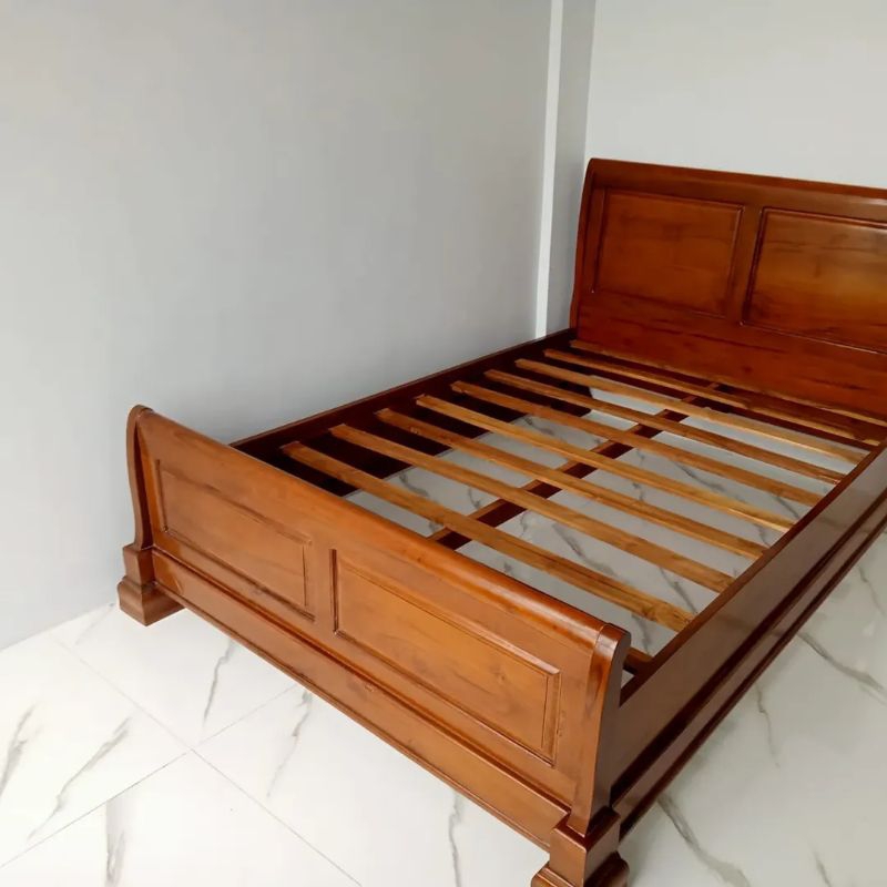 dipan minimalis kayu jati, dipan kayu jati minimalis