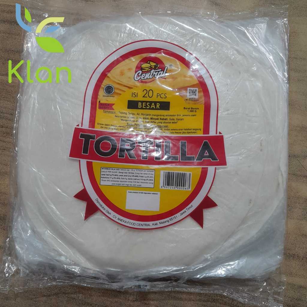 

CENTRAL TORTILLA BESAR / TORTILA/ KULIT KEBAB ISI 20 LEMBAR BESAR