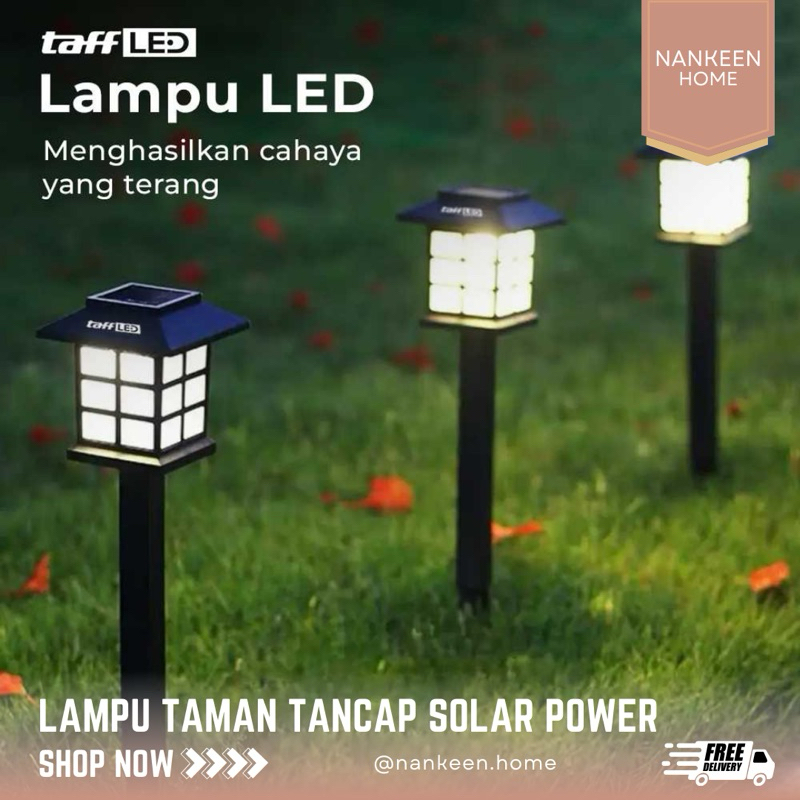nankeen - Lampu Taman Tancap Solar Power/Lampu Taman Solar cell/Lampu Taman Tenaga Surya/Lampu Solar