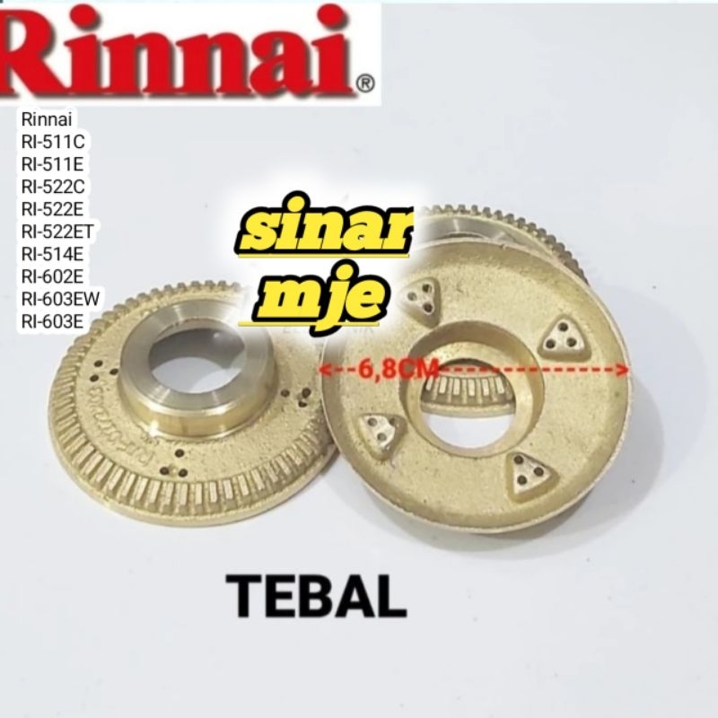 Burner kompor Gas RINNAI 522C / 522E