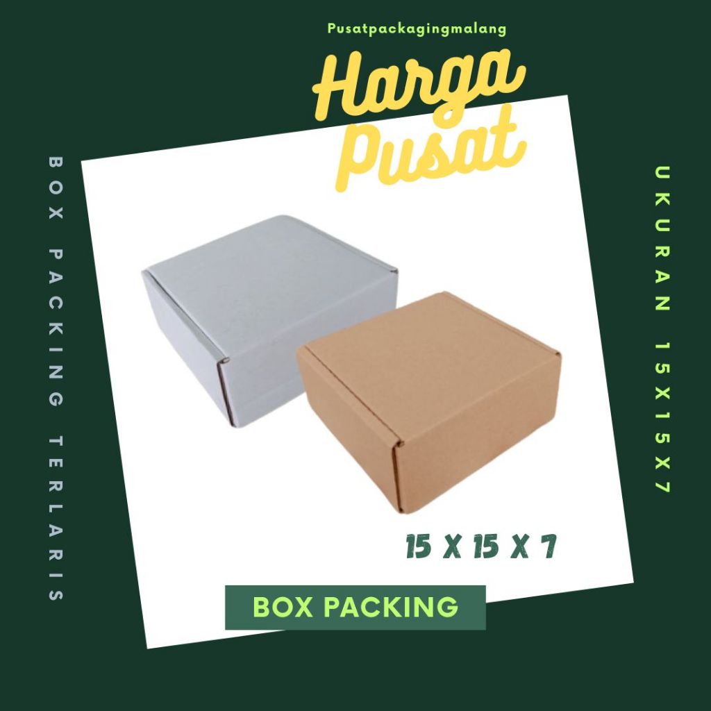 

Kardus 15x15x7 LS Box Dus Packing Kotak Kemasan Karton Pizza Souvenir Hampers Sparepart Minyak Wangi Kosmetik