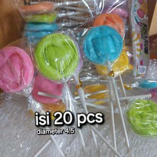 

permen DALGONA Warna MIX diameter 4,5 cm Isi 20 pcs