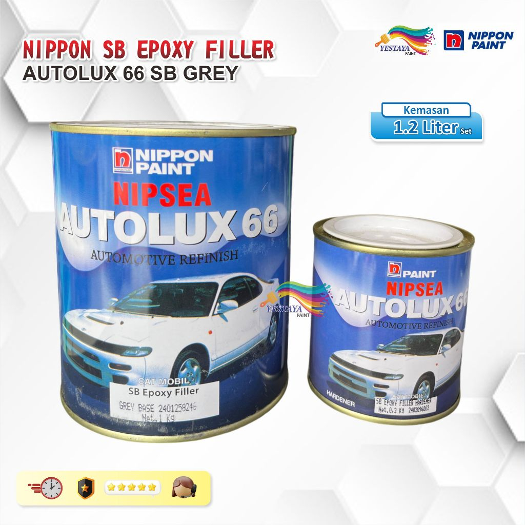 NIPPON EPOXY FILLER AUTOLUX 66 SB  GREY 1,2KG