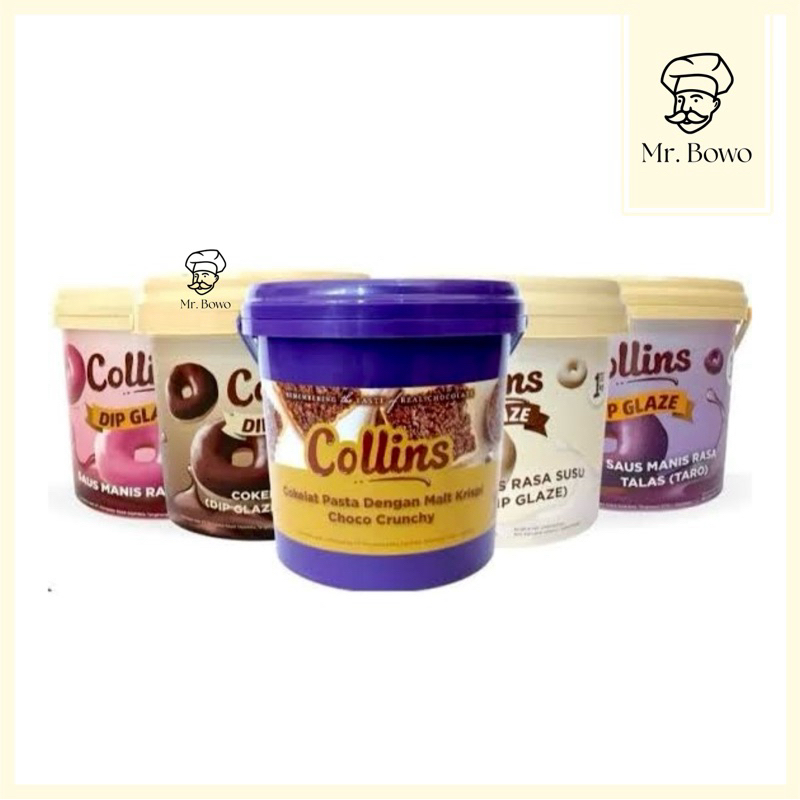 

Collins Dip Glaze (1kg) (Kemasan Ember) (9 Varian Rasa)