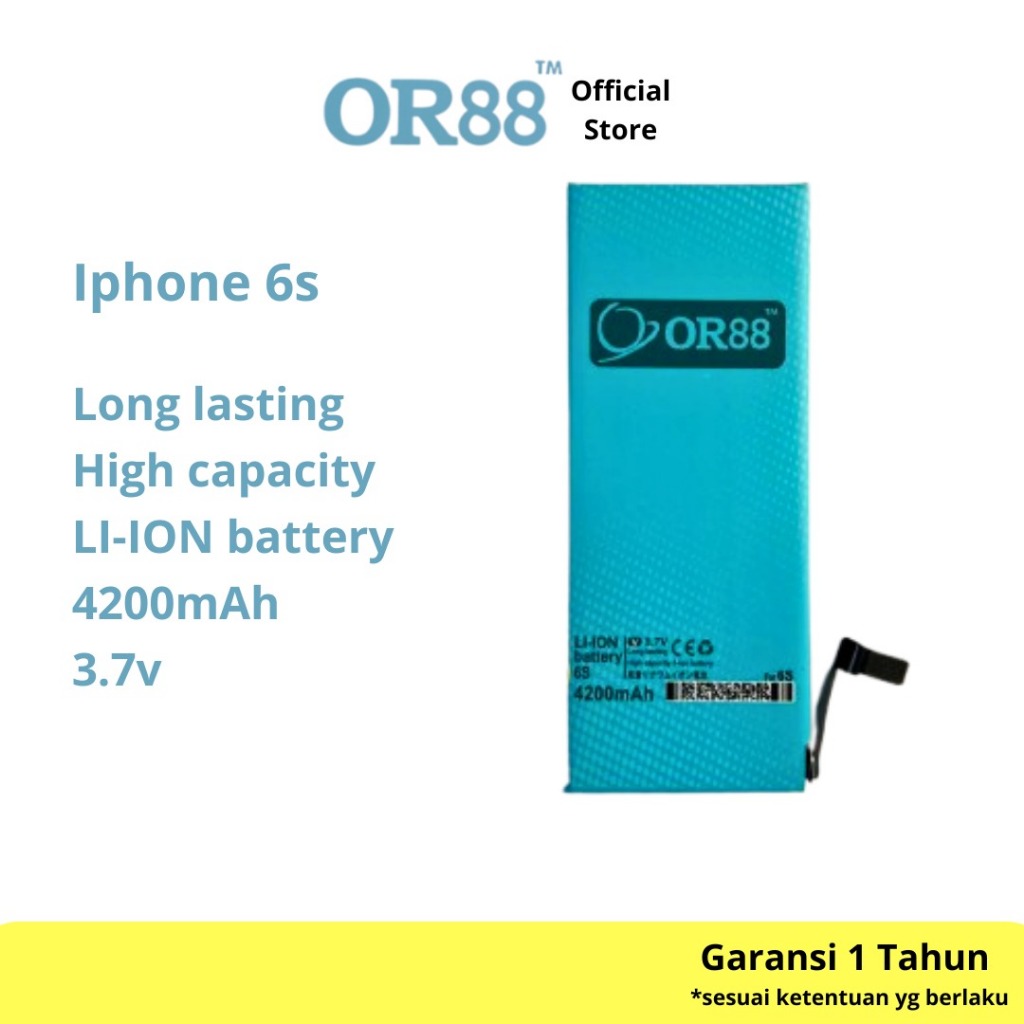 OR88 - Baterai battery batre  iPhone 6S double power/IC OR88