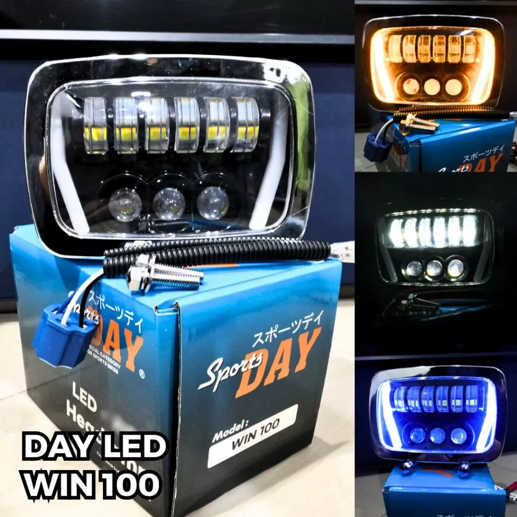 Lampu Depan DayLED Win100 / Win Old Fungsi Sein Headlamp LED Win100 SportsDAY