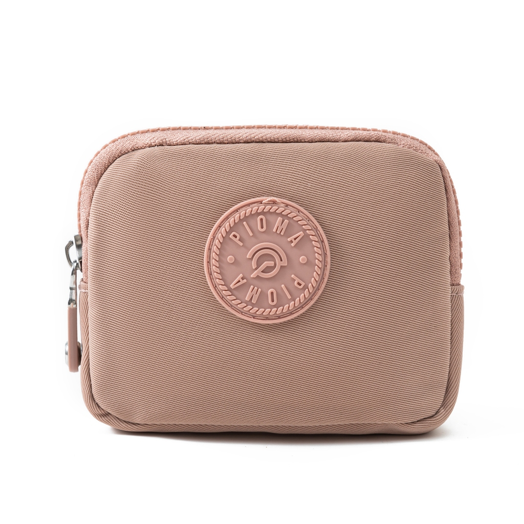 PIOMA Dompet Kartu Koin Uang Wanita 2 Resleting Mini Waterproof