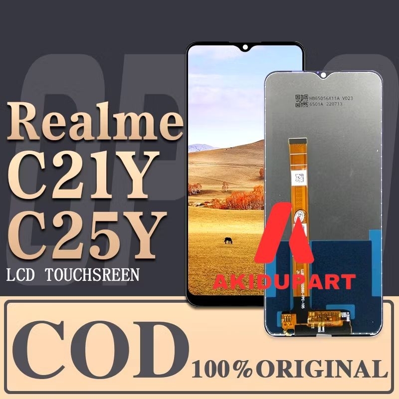 LCD LAYAR HP REALME C21Y C25Y COMPLETE FULLSET