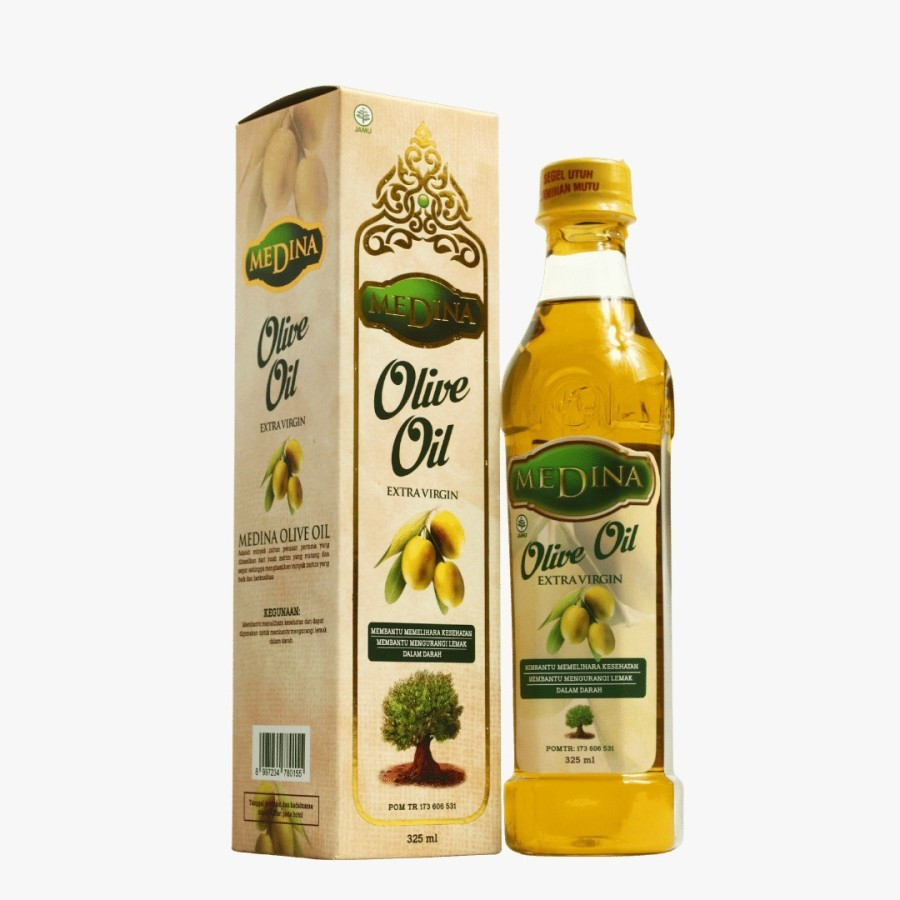 

MINYAK ZAITUN MEDINA 325 ML|EXTRA VIRGIN|KOLESTEROL|DARAH TINGGI|PERAWATAN WAJAH