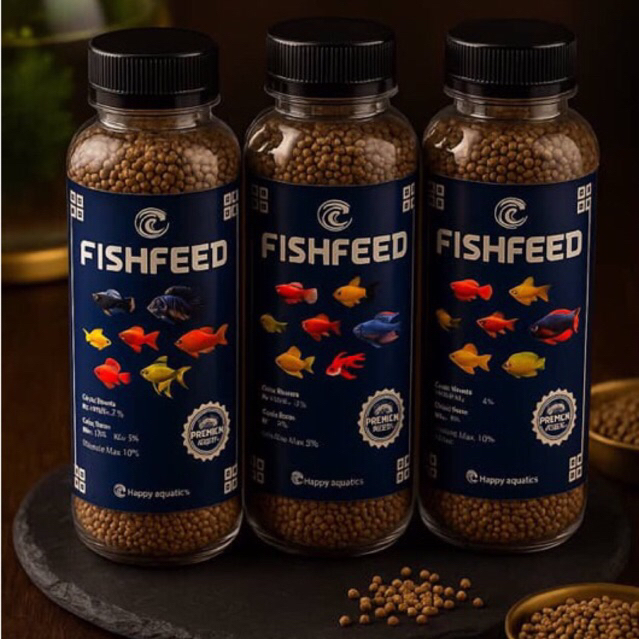 Pelet Ikan Kecil Glofish | Glowfish | Cupang | Guppy | Molly | Platy kualitas premium