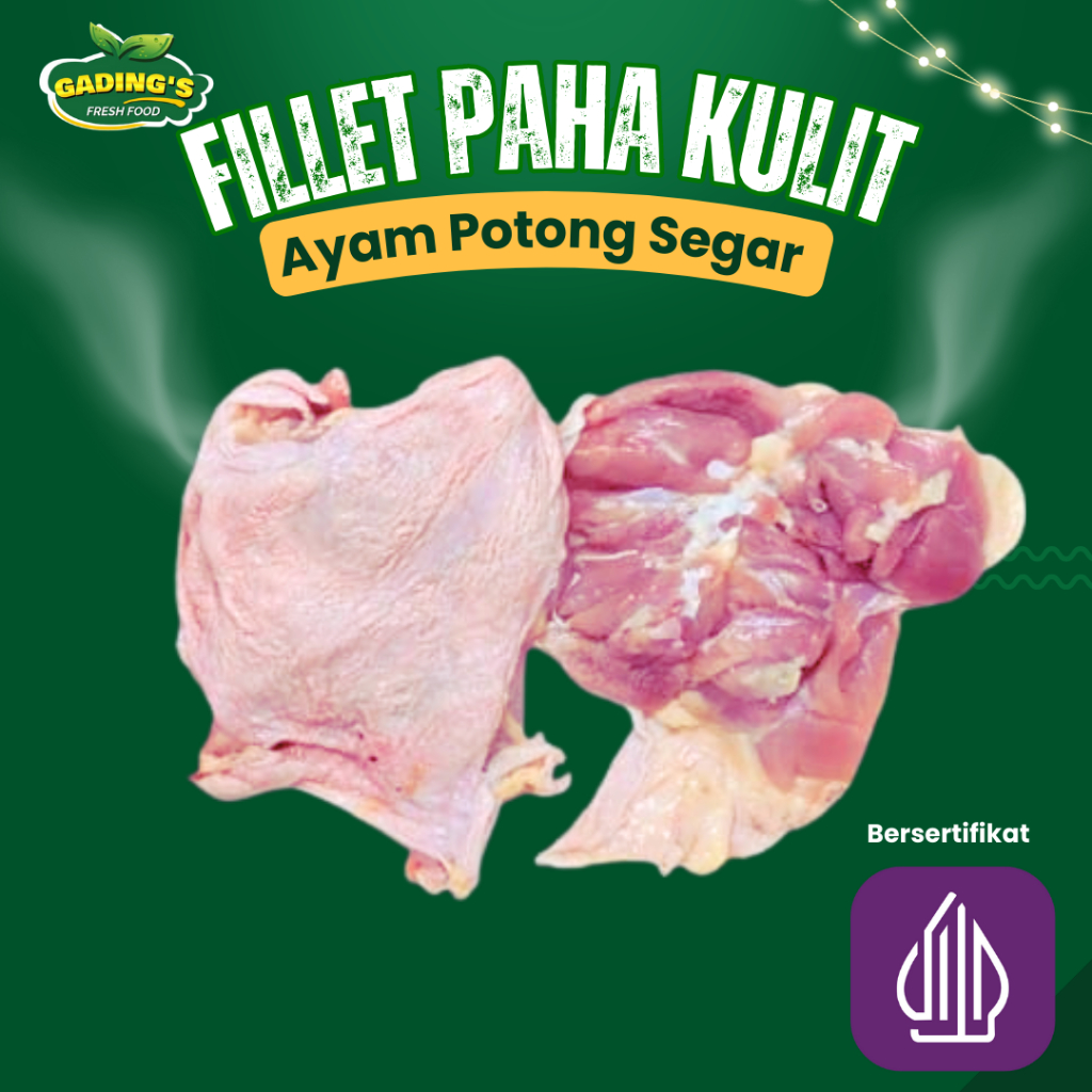 

[Gading Fresh] Ayam Potog Segar Fillet Paha Dengan Kulit / Boneless Paha Kulit Ayam 1 KG