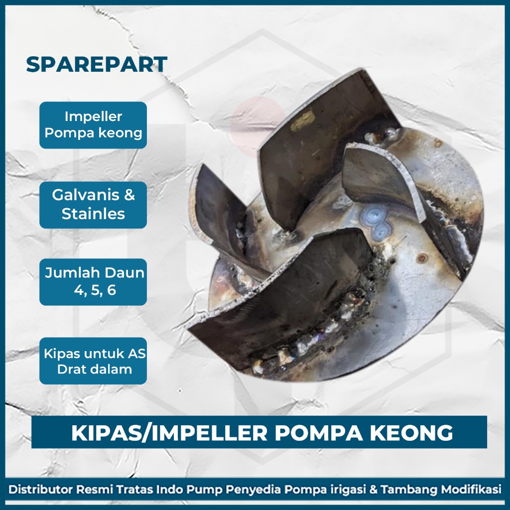 Kipas Pompa Keong Alkon Modifikasi Untuk Ukuran 2.5 Dan 3 Inch Bahan Stainlis