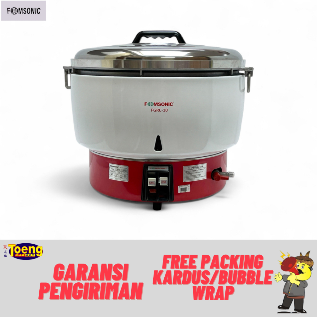PENANAK NASI GAS FOMSONIC / ALAT MASAK NASI GAS  / GAS RICE COOKER FGRC-10 FOMSONIC