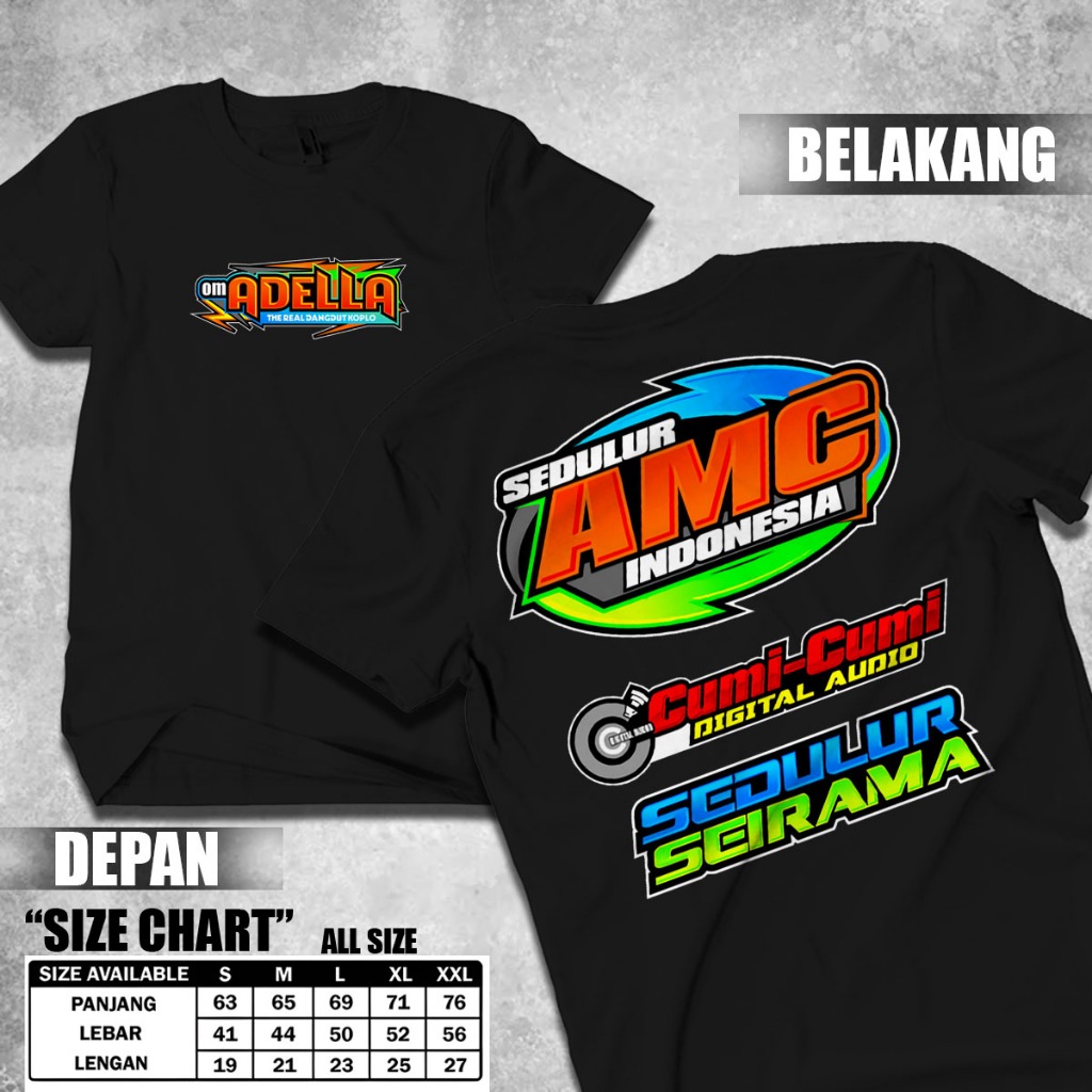 Kaos Adella / Kaos Adella AMC Cumi Cumi Katun Distro Combed Soundbalapblitar
