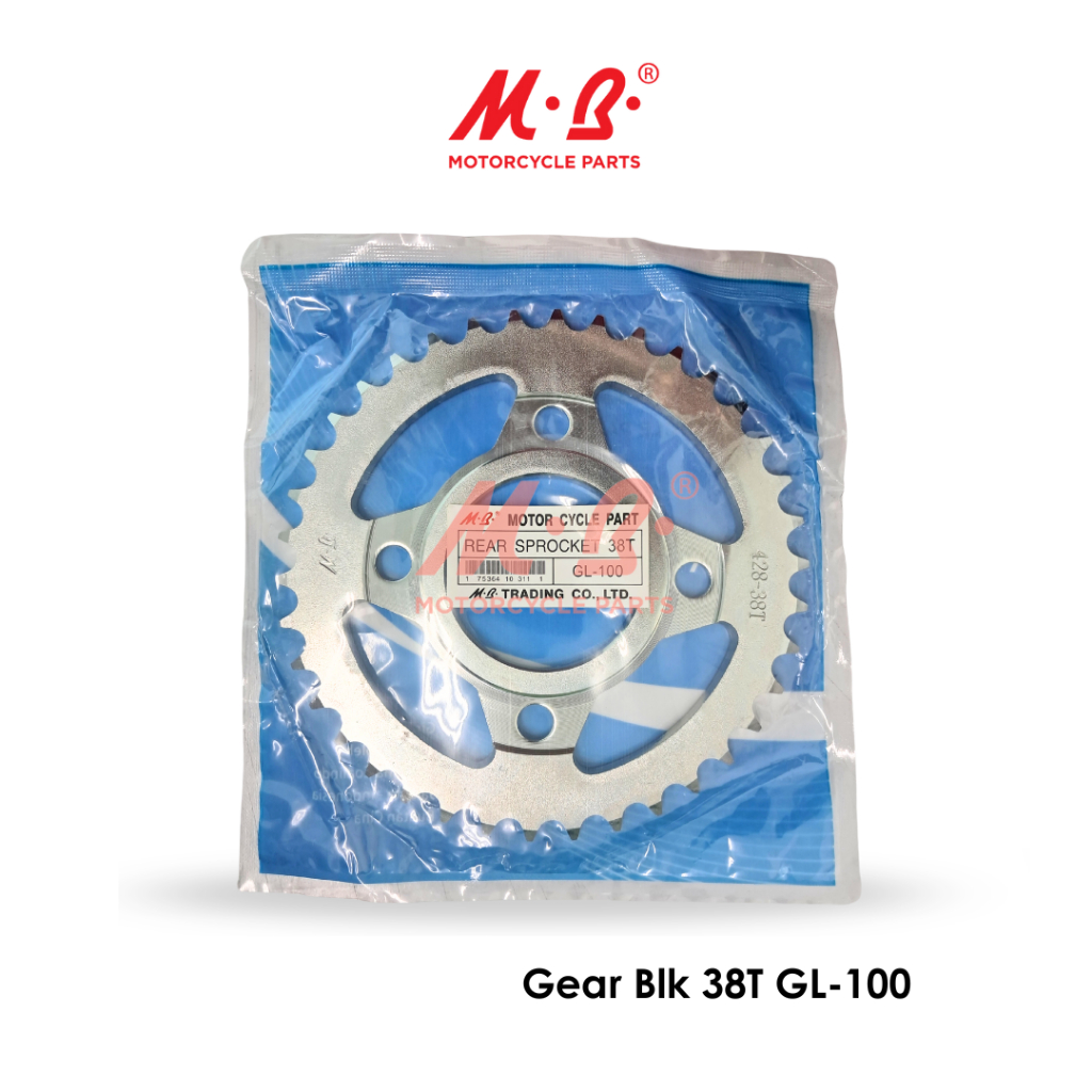 M.B. Gear Belakang Rear Sprocket 38T Motor GL 100 GL 125