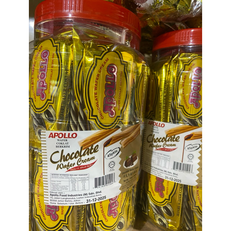 

Apollo Wafer Toples Malaysia 45pcs