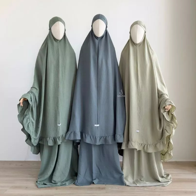 Mukena Premium Dewasa Luna Prayer Set Mewah Warna Polos Rukuh Penutup Dagu Mukena Travel Travelling 