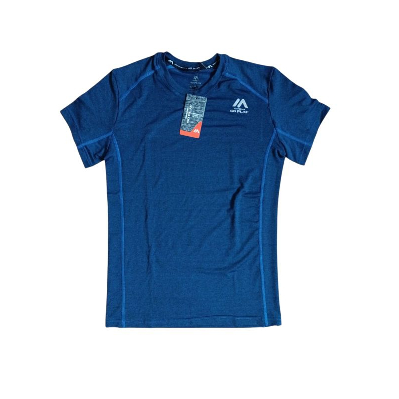 Compression shirt / Baju compression olahraga elastis / Running T Shirt Hitam Polyester Interlock