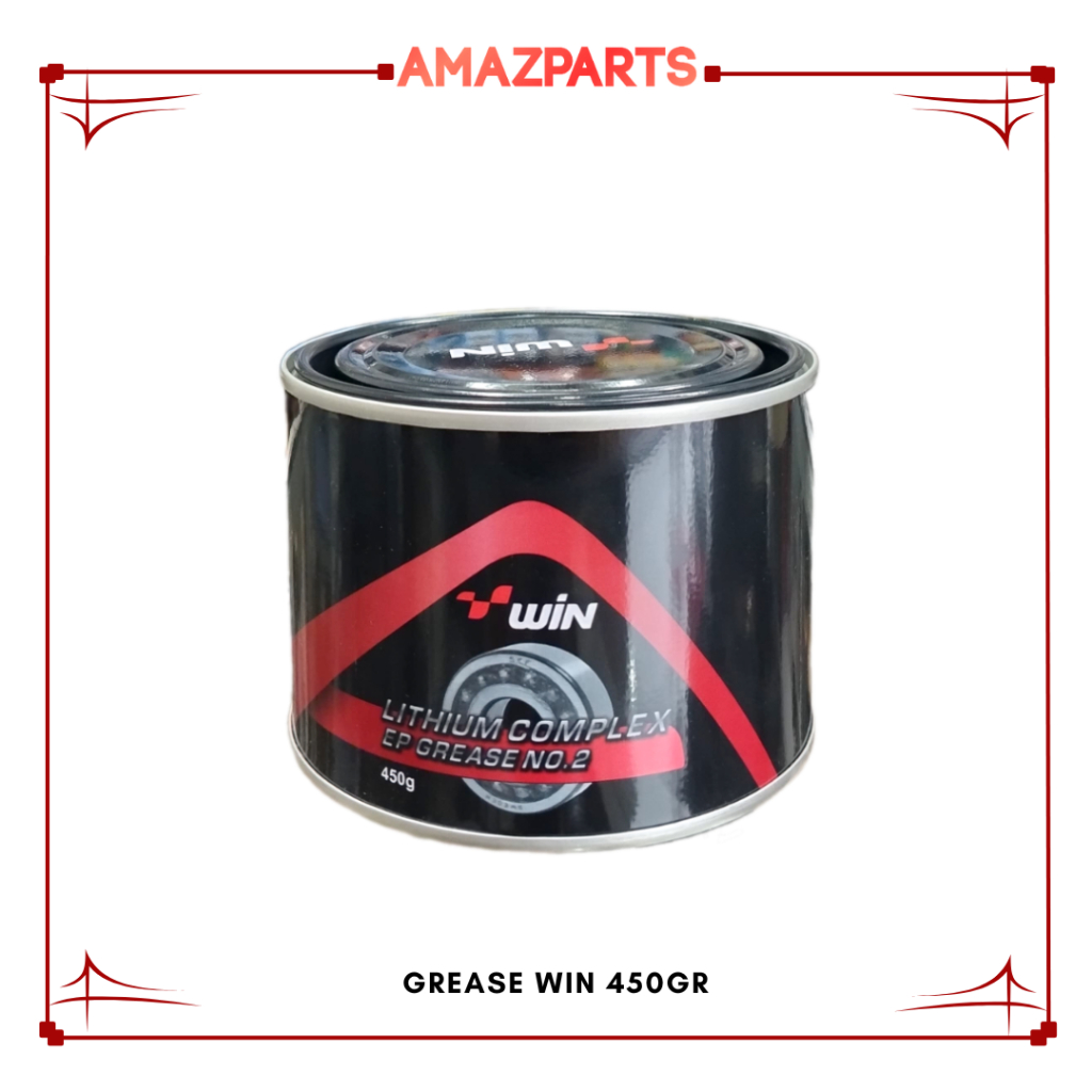 WIN 450gr Minyak Pelumas Grease Vaseline Pelumas Gemuk Stempet Warna Merah