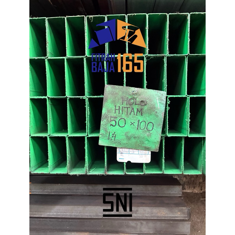 Besi Holo / Hollow Hitam 50x100
