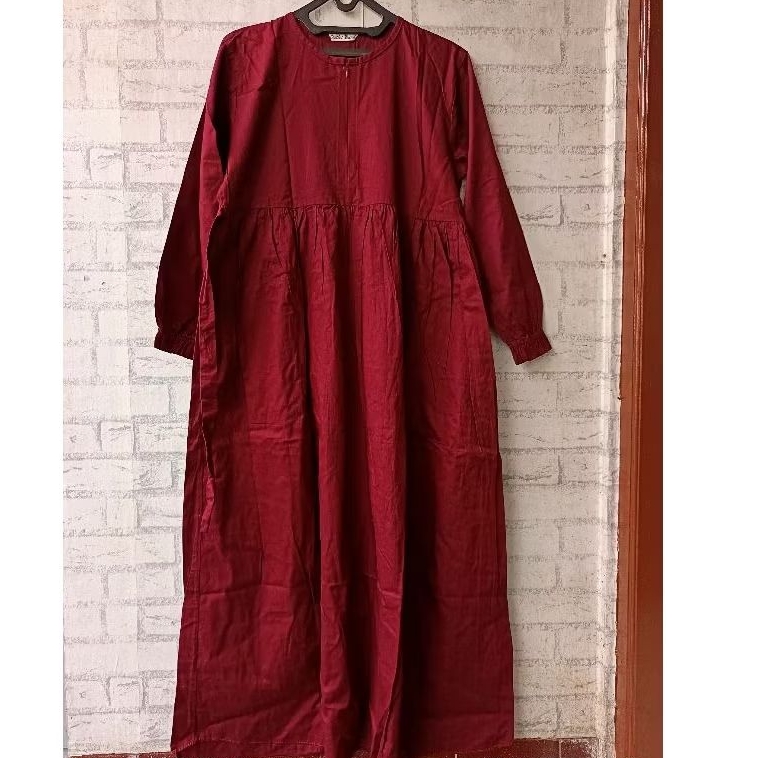 Gamis Maroon Preloved Outlet Bunda