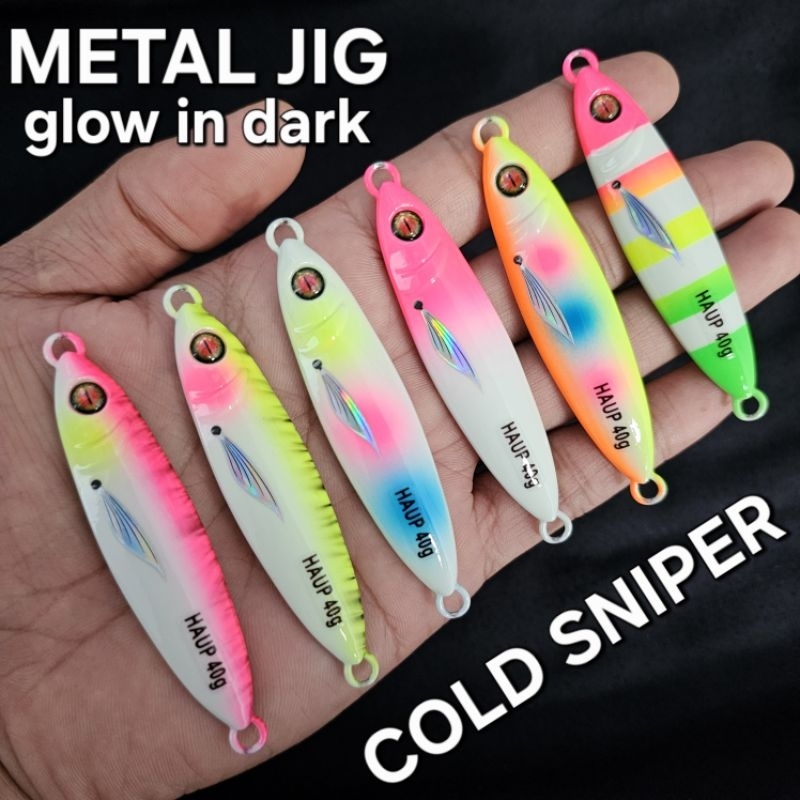 UMPAN PANCING / METAL JIG COLD SNIPPER 30/40/60 GRAM GLOW IN THE DARK