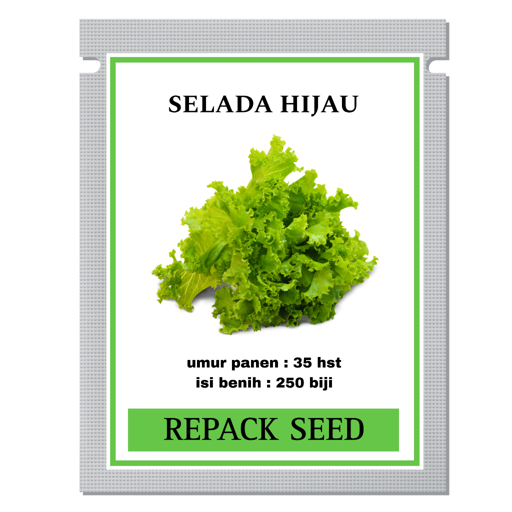 Benih Selada Hijau Grand Rapid isi ± 250 Benih