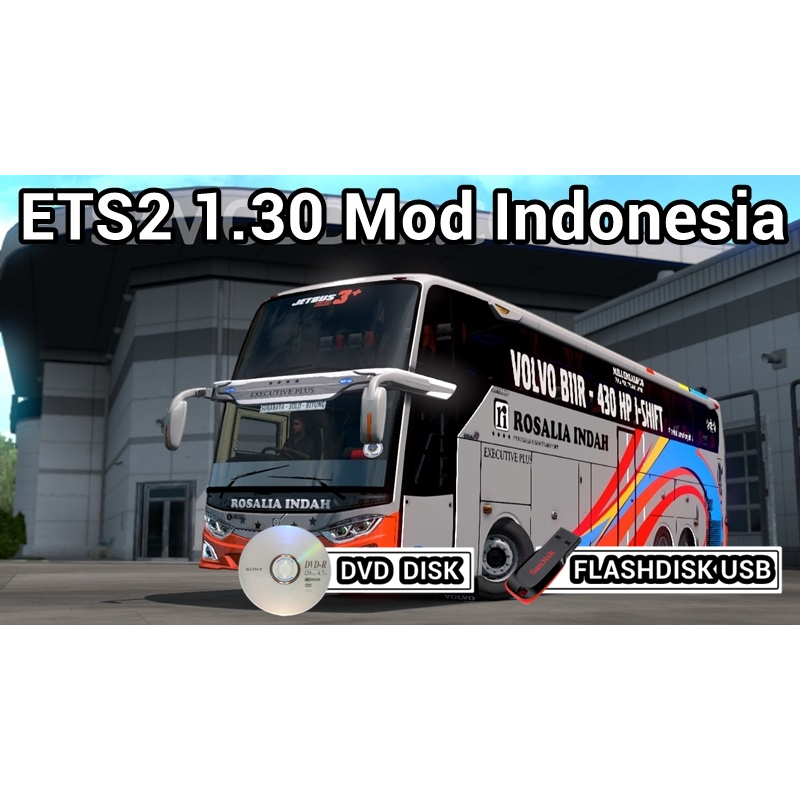 ETS2 versi 1.30.2.9 Mod Indonesia Game untuk Komputer PC Laptop Notebook
