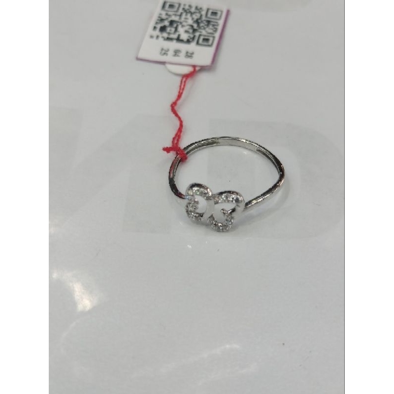 cincin emas putih kadar 750(17K)