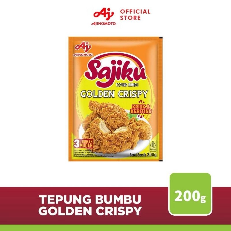 

Sajiku Tepung Bumbu Golden Crispy 200 Gram