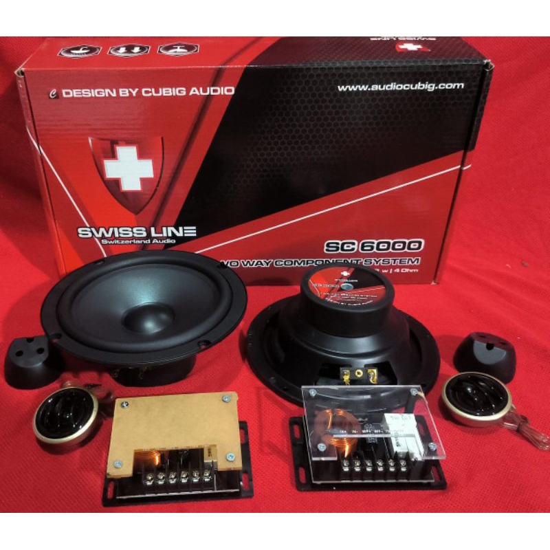 Speaker split CUBIG Swis LINE SC-6000 car audio mobil ukuran 6,5 inch
