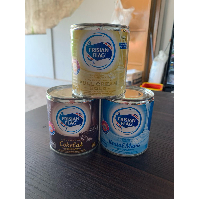 

Frisian Flag Kaleng 370gr / 490gr Susu Kental Manis Kualitas Terbaik