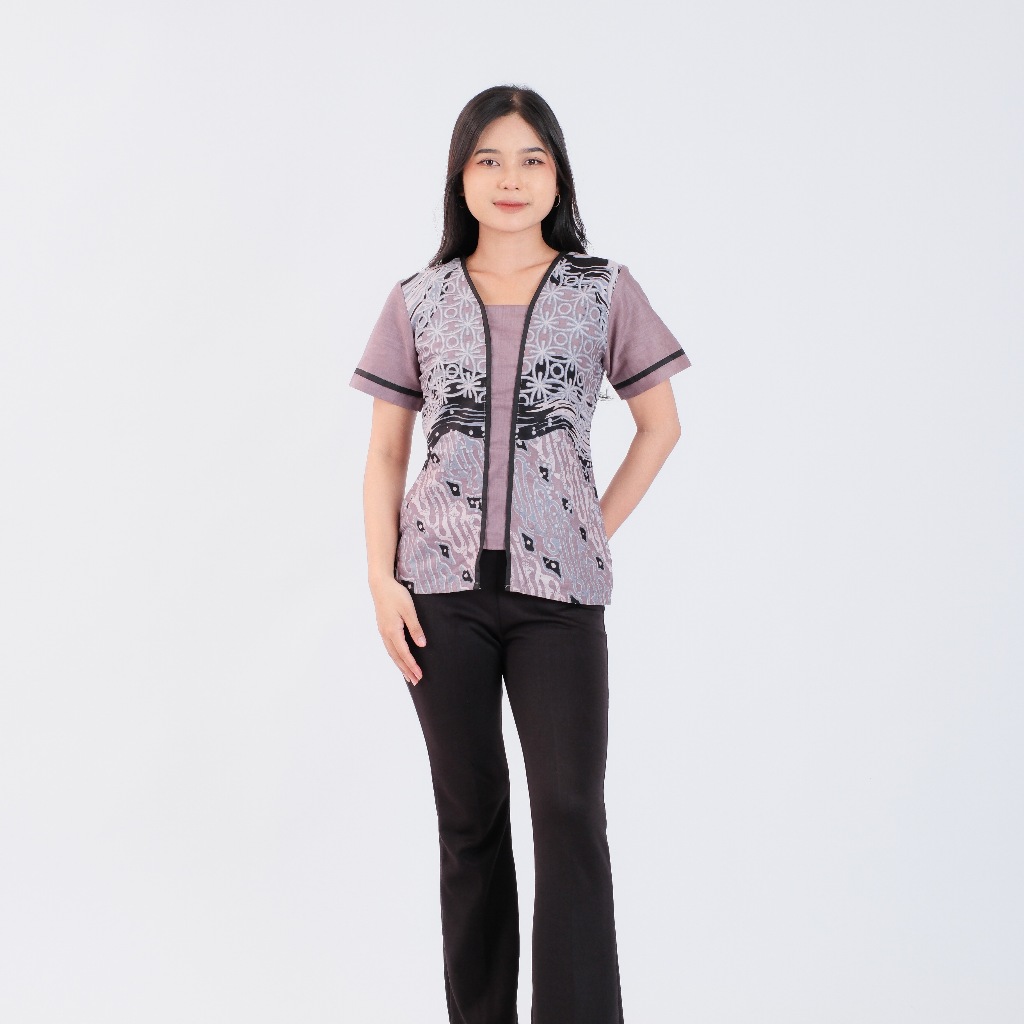 Batik Modern Atasan Kemeja Batik Wanita dan Pria Couple Batik Gandaria