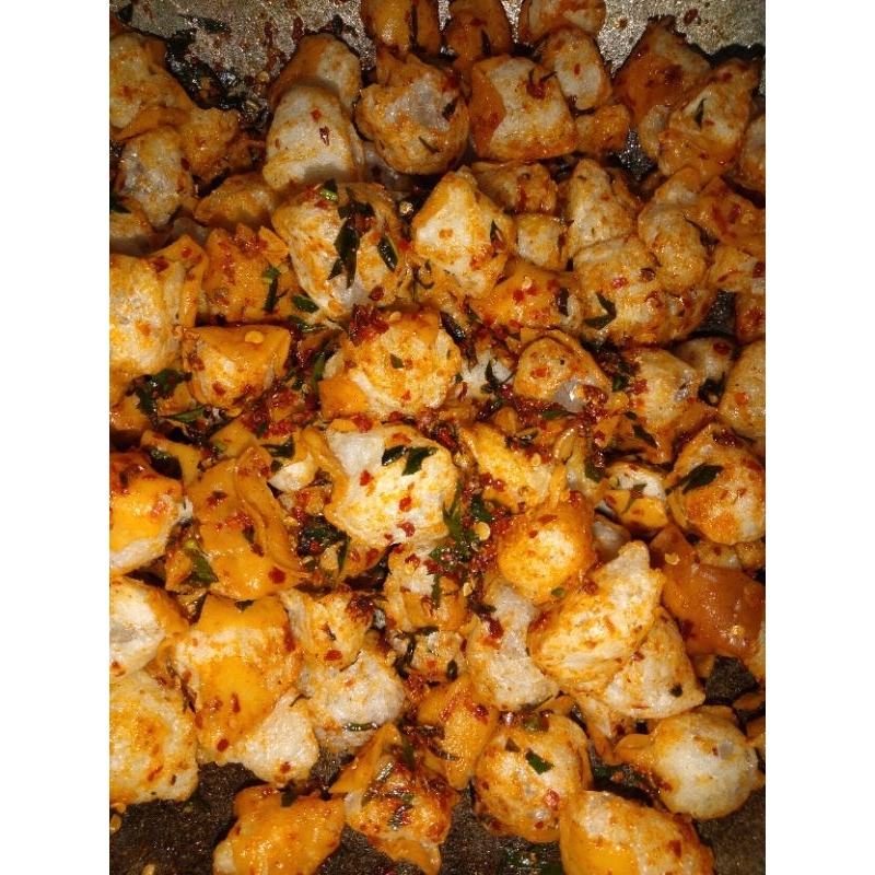 

Cuangki kering 100gram rasa pedas dan original daun jeruk