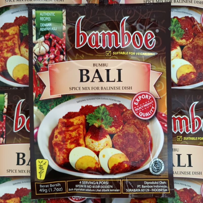 

Bamboe Bumbu Bali / Rujak/ Opor / Rawon / Rendang / Semur / Soto Ayam / Soto Betawi / Soto Daging