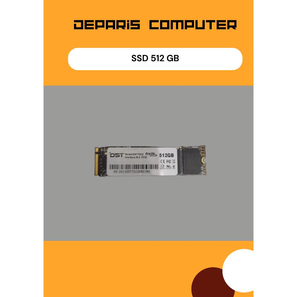 SSD M.2 NVME 512GB (New) || SSD NVME PC ATAU LAPTOP SLOT M.2 512GB