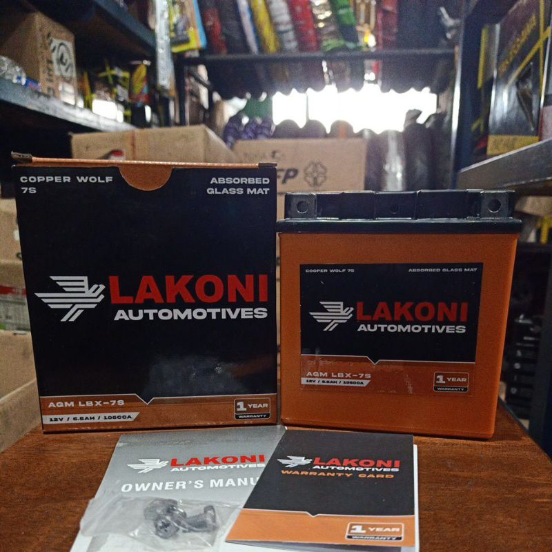 AKI MOTOR LAKONI AGM LBX-7S ORIGINAL SATRIA FU