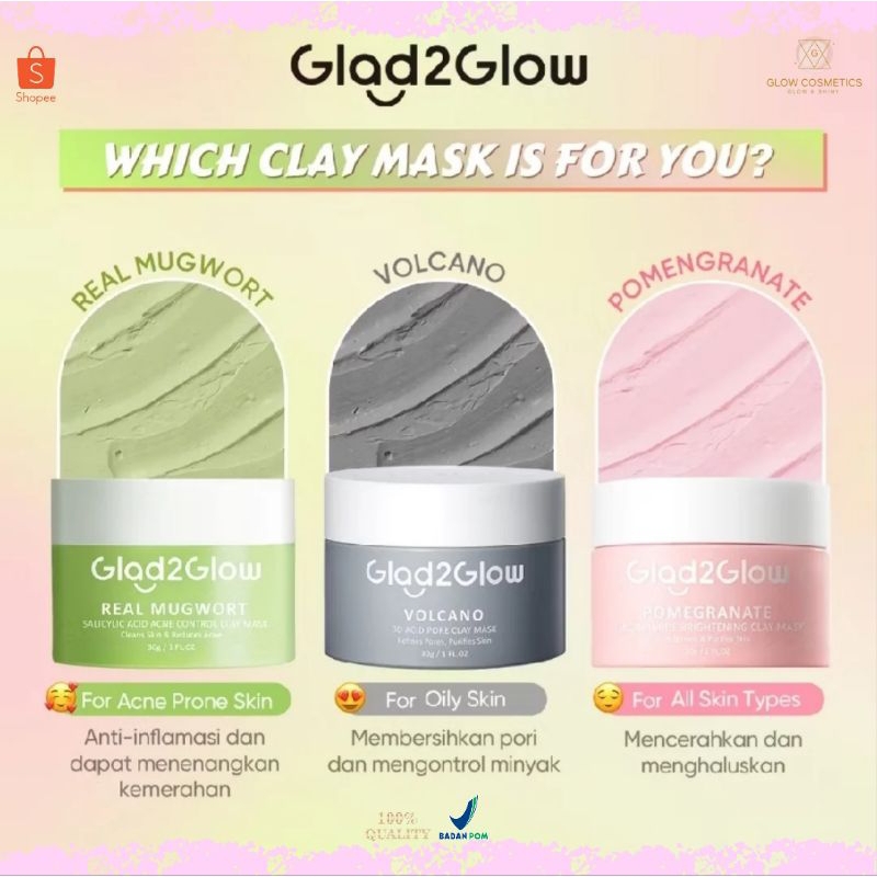 GLAD2GLOW - Glad2glow Clay Mask