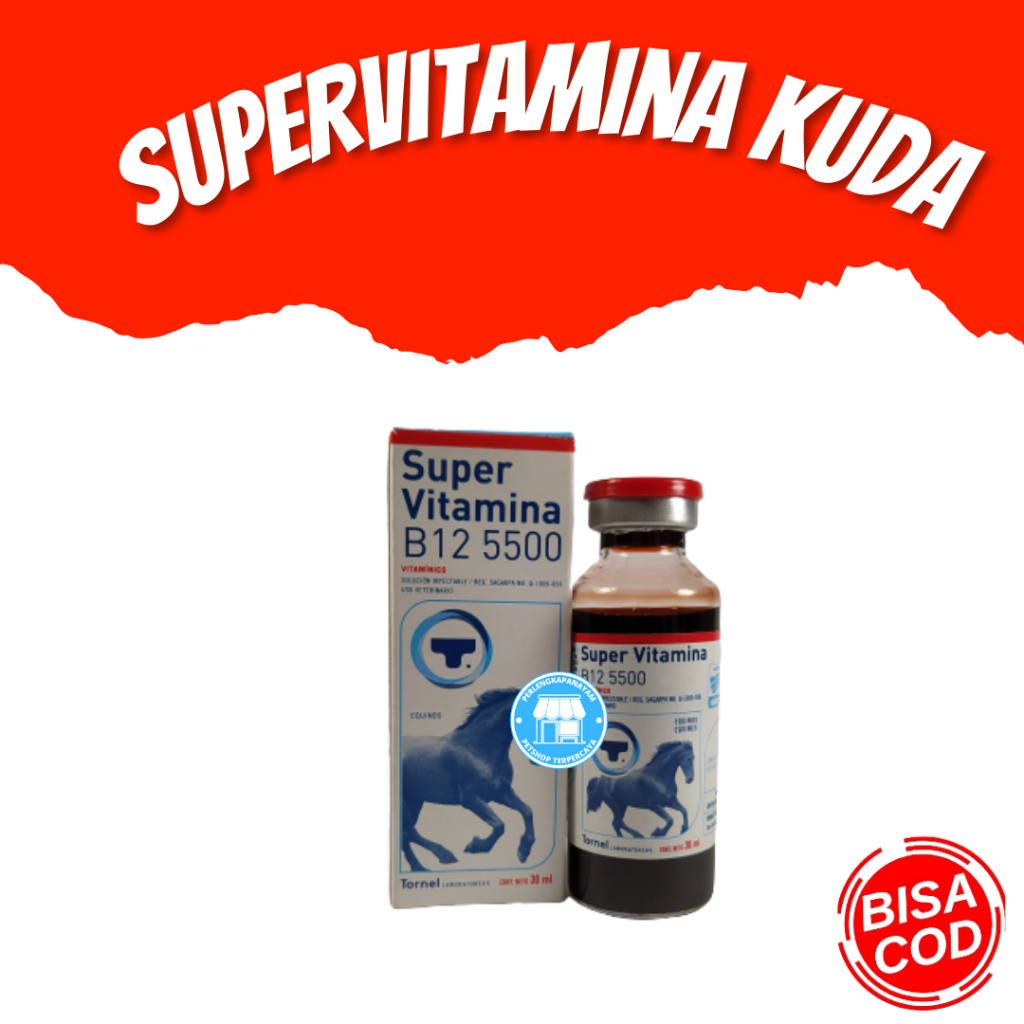 SUPERVITAMINA B12 5500 Tornel 30ML ORIGINAL Obat Doping Ayam
